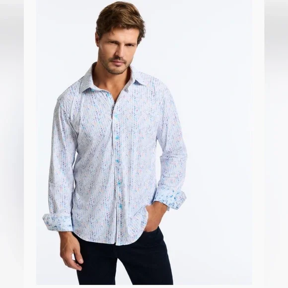 NWT Robert Graham Slauson Shirt Casual Button Down Shirts